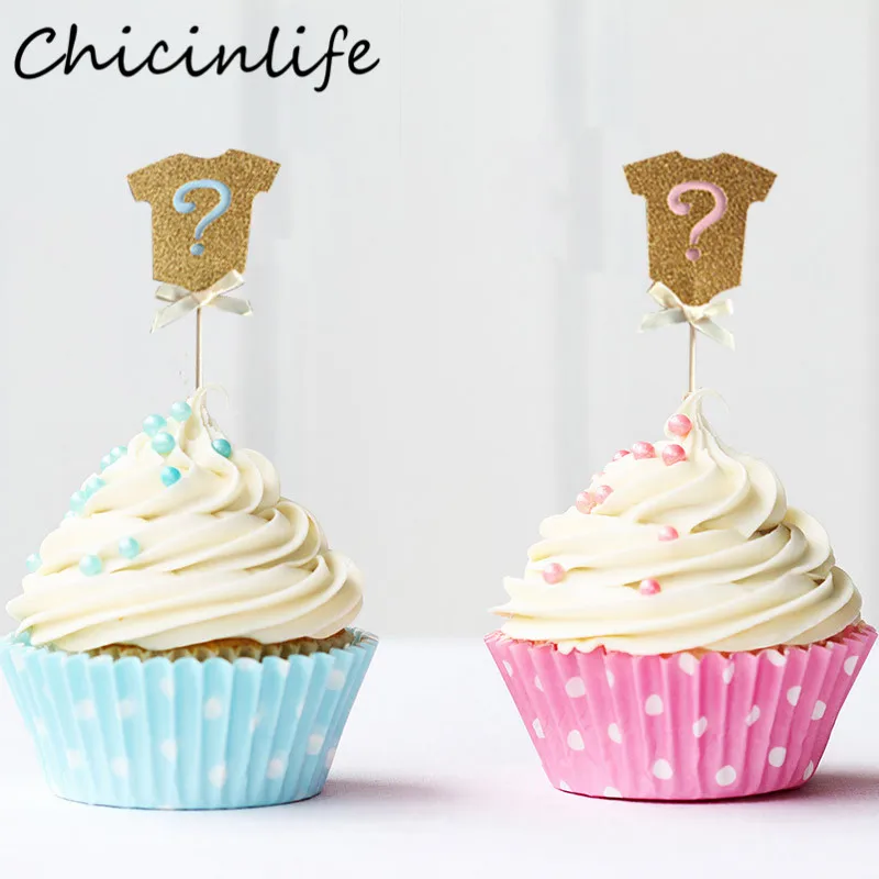 Chicinlifer/5 шт. Одежда для мальчиков и девочек Цвет синий розовый Топ кексов Вечерние