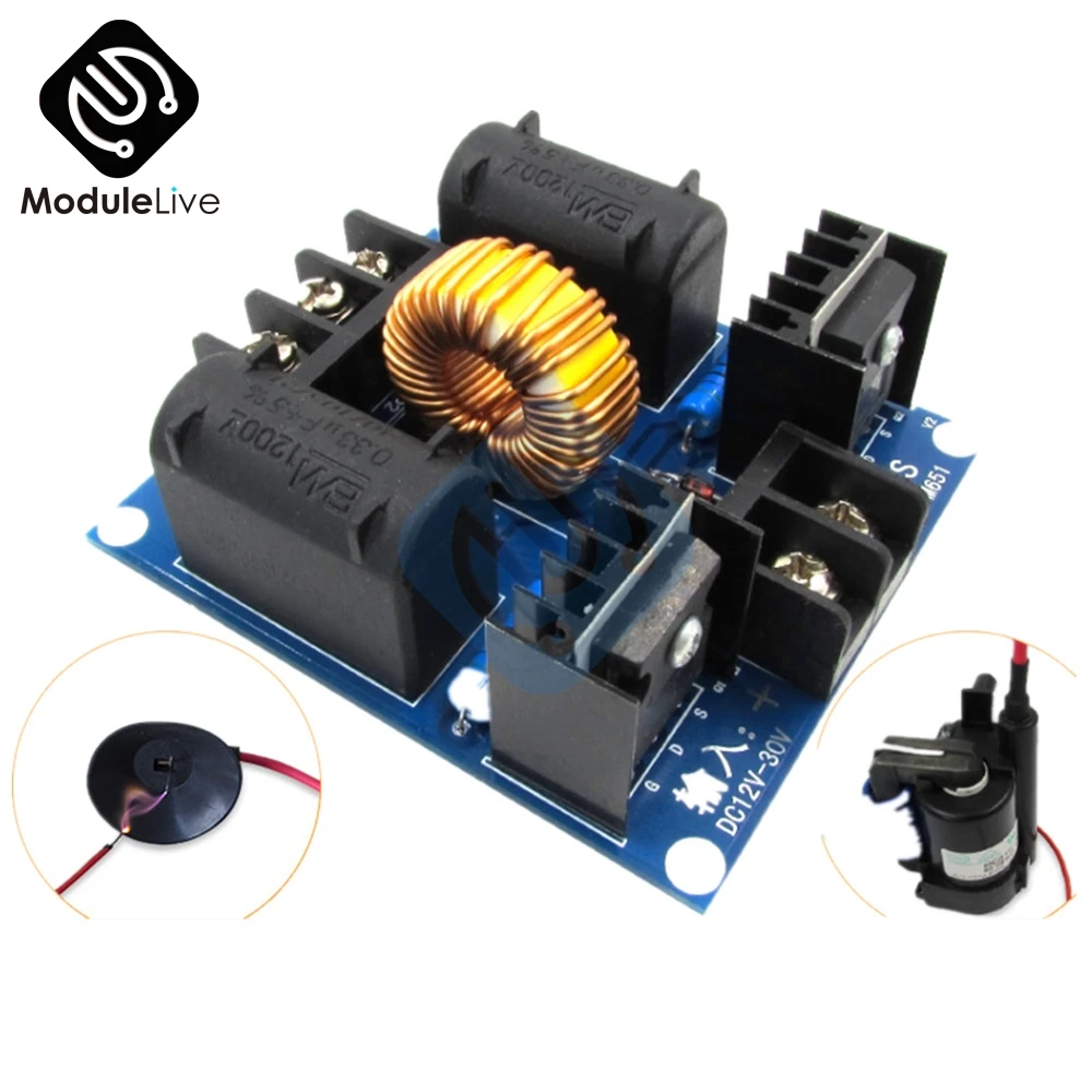 ZVS Tesla Coil Marx Generator DC 12V 30V 20A 1000W High Voltage Power Supply Assembled Diy Electronic PCB Driver Board
ZVS Tesla Coil Marx Generator DC 12V 30V 20A 1000W High Voltage Power Supply Assembled Diy Electronic PCB Driver Board