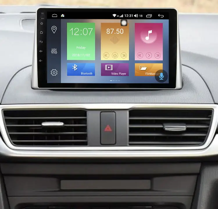 Фото 9 дюймов Android 8 0 Автомобильный видео для Mazda 3 Axela 2014 2018 сенсорный экран Мультимедиа