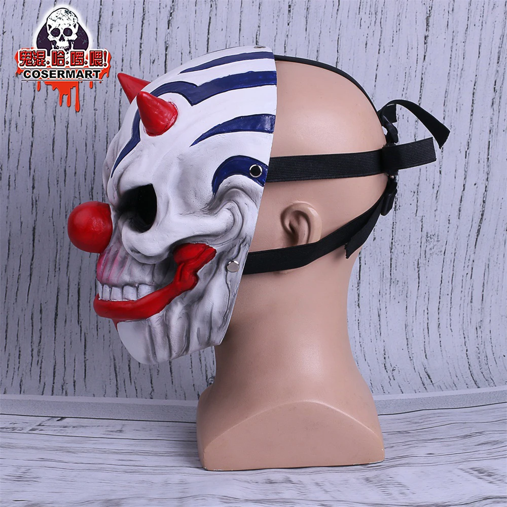 PAYDAY 2 Mask Rust Masks Game Payday 2 mask Cosplay Resin Red Nose Halloween Party Prop