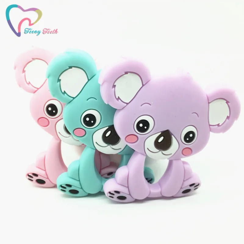 Teeny Teeth 3 PCS Cartoon Silicone Koala Pendant Food Grade Silicone Koala Baby Teether Accessories Toy DIY Nursing Koala Bear
Teeny Teeth 3 PCS Cartoon Silicone Koala Pendant Food Grade Silicone Koala Baby Teether Accessories Toy DIY Nursing Koala Bear