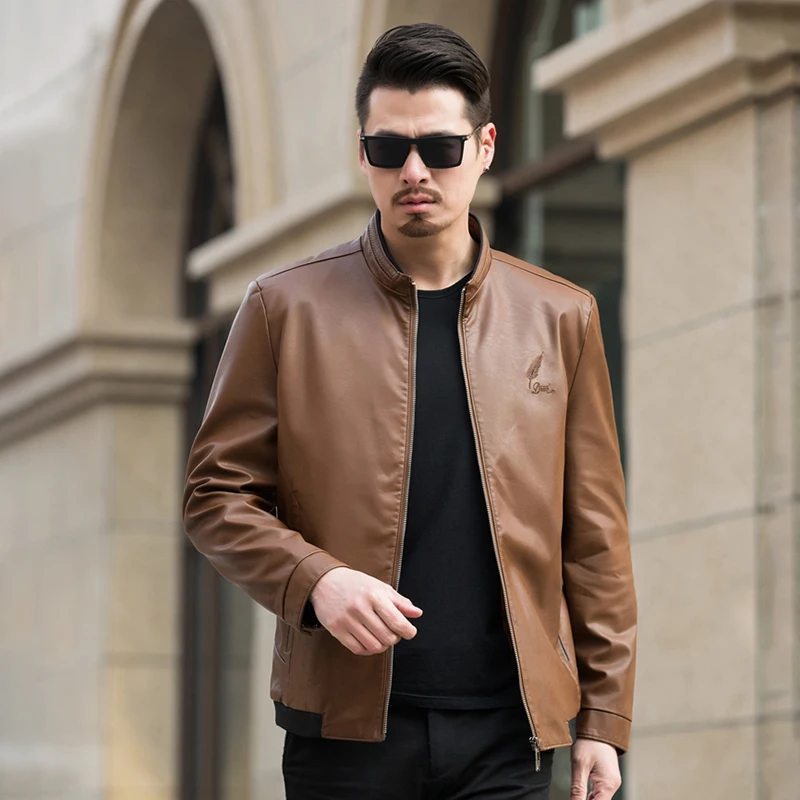 8XL Plus Size Men Faux Leather Jacket Oversized 4XL 5XL 6XL 7XL 2019 British Coat Solid Stand Collar Zipper Waterproof Coat 1802
8XL Plus Size Men Faux Leather Jacket Oversized 4XL 5XL 6XL 7XL 2019 British Coat Solid Stand Collar Zipper Waterproof Coat 1802