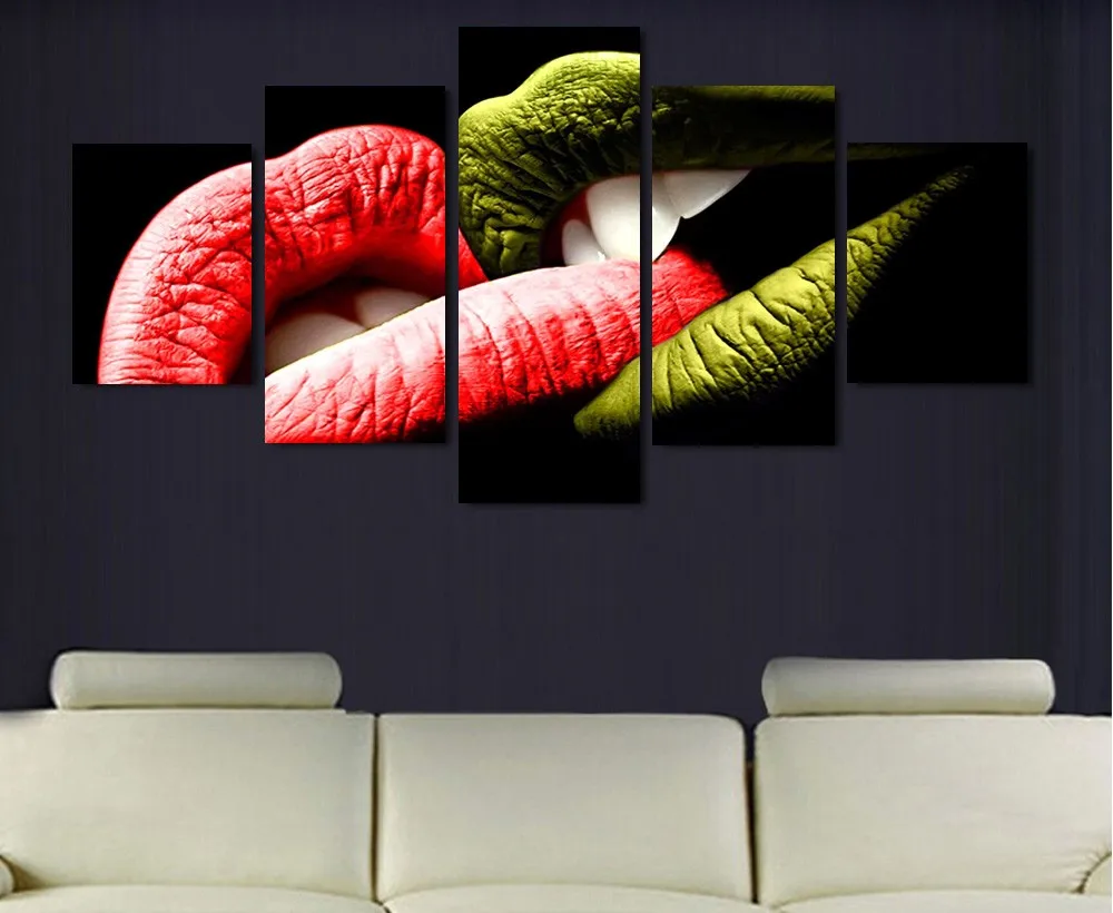5 Panels Canvas Artwork Sexy Lips Print Wall Pictures Painting for Home Decoration Living Room Wall Art Picture Poster
5 Panels Canvas Artwork Sexy Lips Print Wall Pictures Painting for Home Decoration Living Room Wall Art Picture Poster