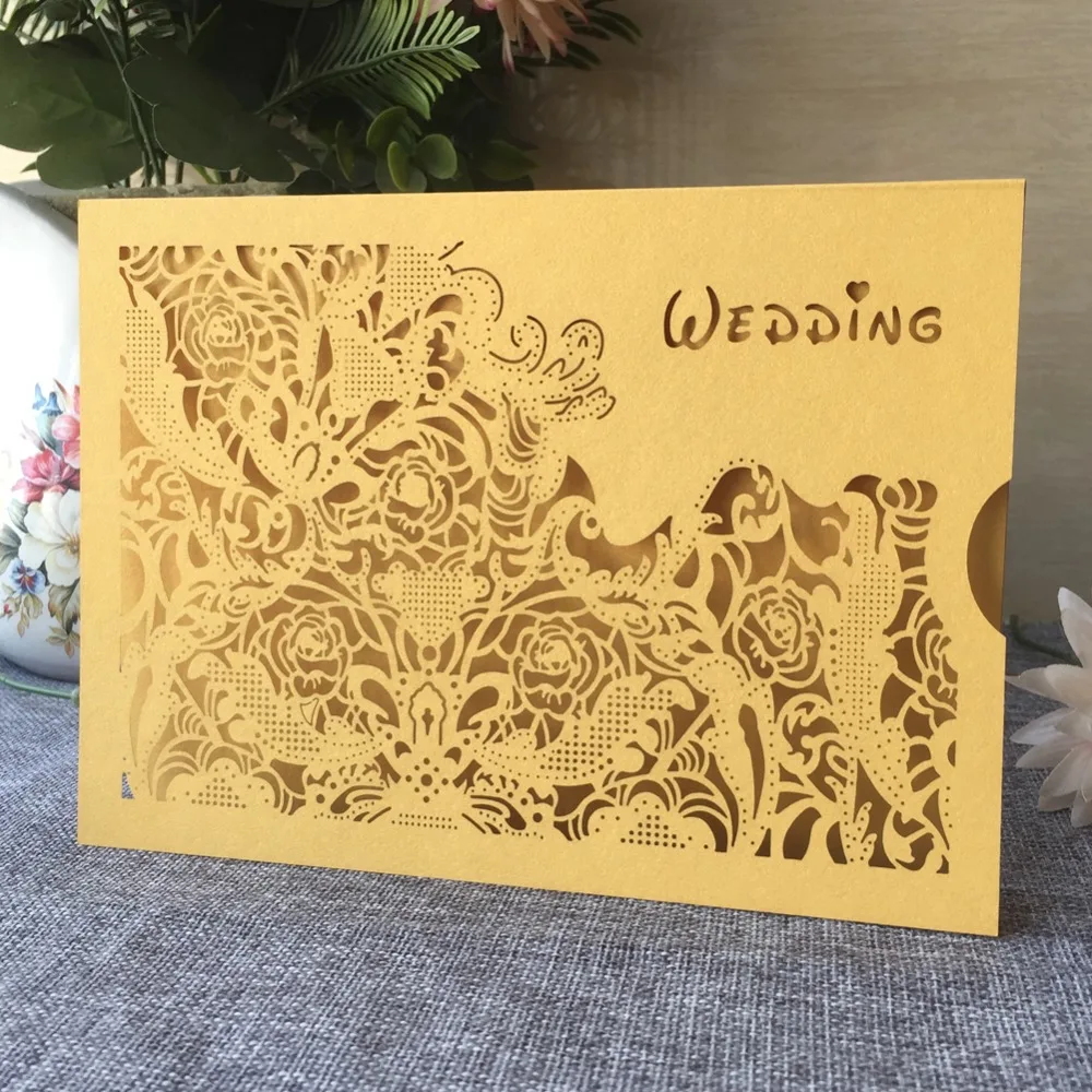 40Pcs/Lot European Style Laser Cut Customizable Wedding Invitation Card Birthday Party Invite Greeting Gift Card
40Pcs/Lot European Style Laser Cut Customizable Wedding Invitation Card Birthday Party Invite Greeting Gift Card