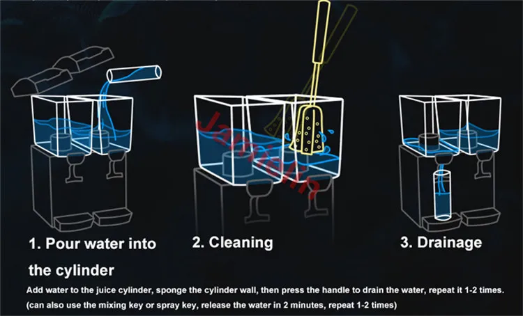 Jamielin коммерческий 17 л * 2 двойной цилиндр машина для холодных и горячих напитков