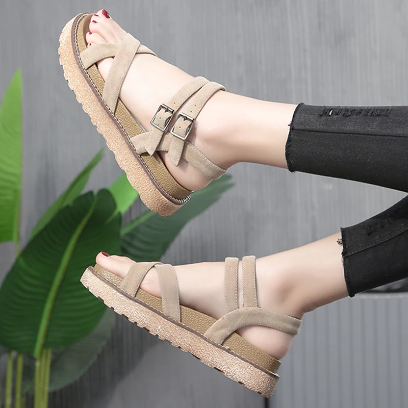Фото Tangnest/новые модные босоножки на платформе женские сандалии - купить