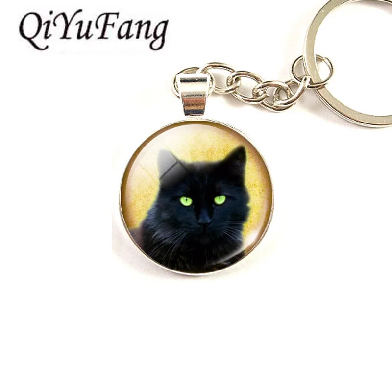 QiYuFang Cute Black Cat Vintage Keychain Love Cats Men Women Steampunk Steel Keychains Wedding Gift
QiYuFang Cute Black Cat Vintage Keychain Love Cats Men Women Steampunk Steel Keychains Wedding Gift