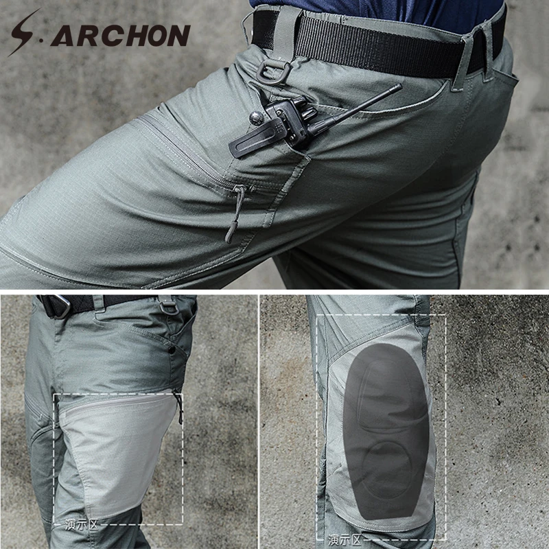 S.ARCHON Waterproof Military Hiking Pants Men US Army Soldier SWAT Combat Pants Man Pocket Cotton Windproof Tactical Pants
S.ARCHON Waterproof Military Hiking Pants Men US Army Soldier SWAT Combat Pants Man Pocket Cotton Windproof Tactical Pants