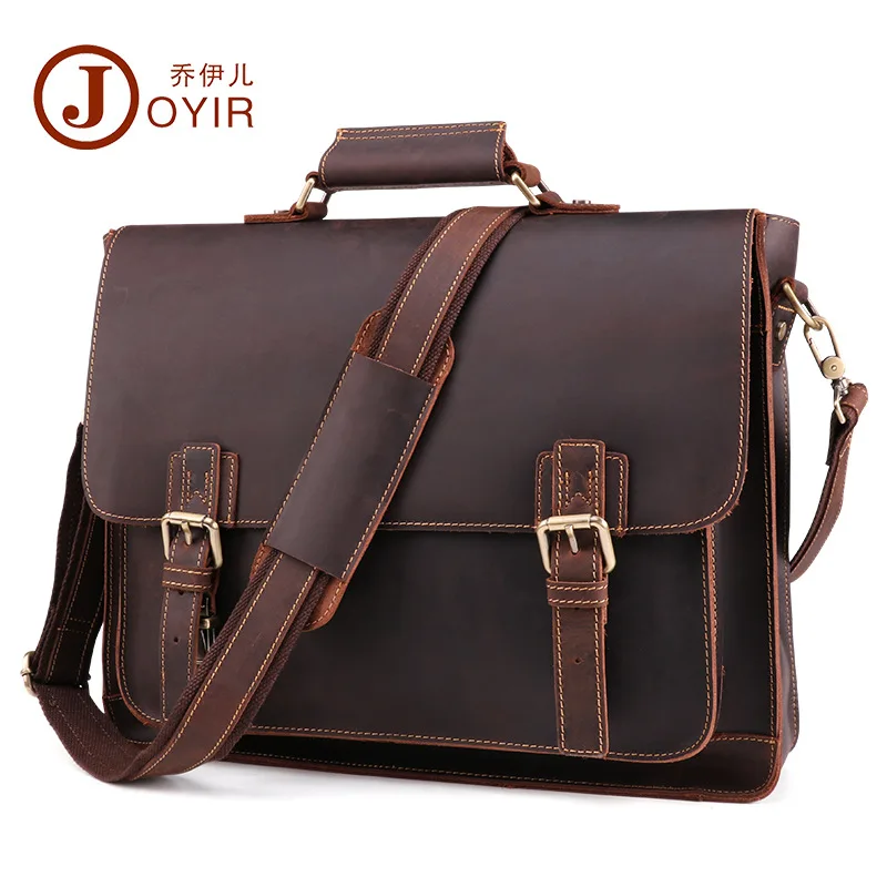 Мужской деловой портфель Joyir, винтажная сумка-мессенджер из натуральной кожи, для мужчин
Мужской деловой портфель Joyir, винтажная сумка-мессенджер из натуральной кожи, для мужчин