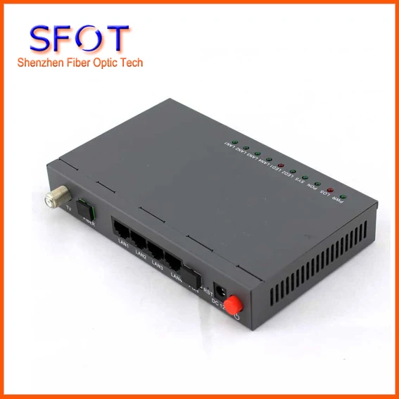 Network Routers Telecom Equipment ONU EPON GEPON ONU ONT,SFOT-4GE+CATV EPON ONU
Network Routers Telecom Equipment ONU EPON GEPON ONU ONT,SFOT-4GE+CATV EPON ONU