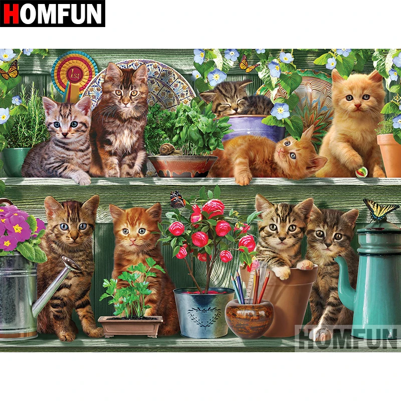 HOMFUN 5D DIY Diamond Painting Full Square/Round Drill "Animal cat" Embroidery Cross Stitch gift Home Decor Gift A09107
HOMFUN 5D DIY Diamond Painting Full Square/Round Drill "Animal cat" Embroidery Cross Stitch gift Home Decor Gift A09107
