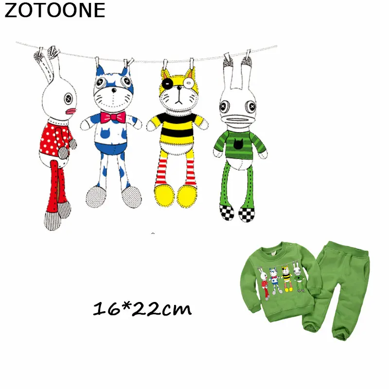 ZOTOONE Cartoon Bunny Cat Patches Iron on Transfers Sticker for Clothes Diy T-shirt Dresses Girl Patches for Clothing Applique E
ZOTOONE Cartoon Bunny Cat Patches Iron on Transfers Sticker for Clothes Diy T-shirt Dresses Girl Patches for Clothing Applique E