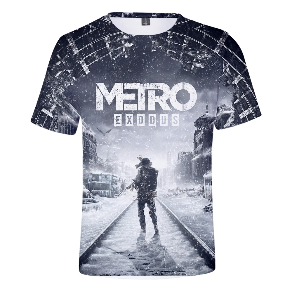Горячая игра Мода 3D печать Metro Exodus футболки для мужчин/женщин летние шорты рукав o