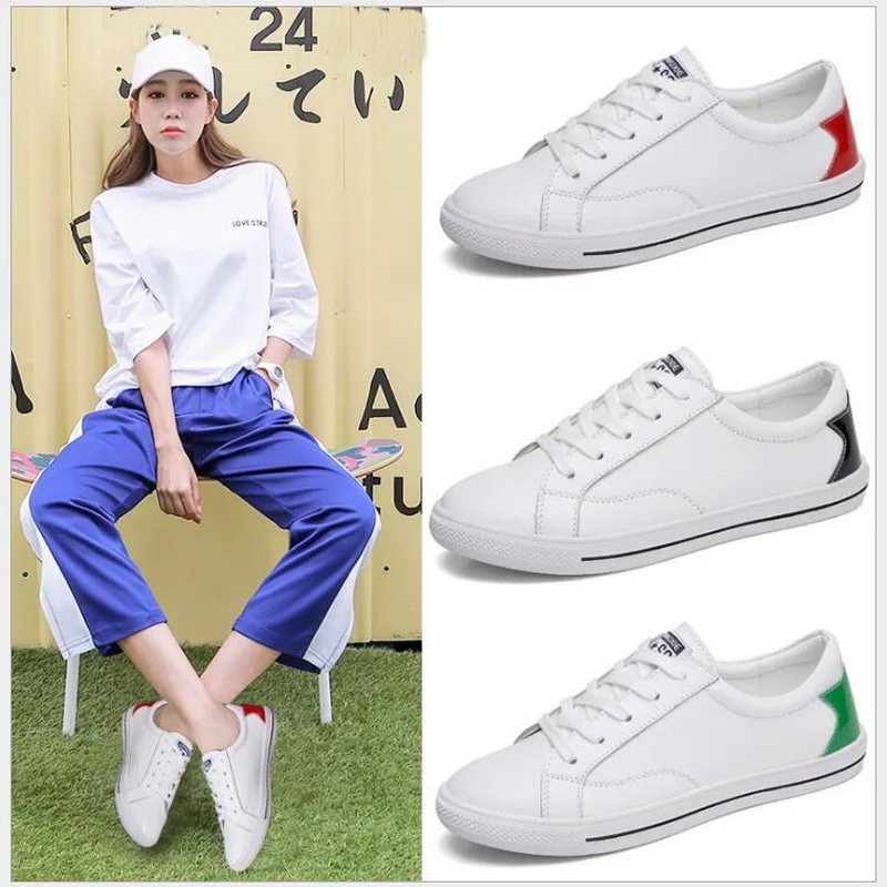 Woman Sneakers Genuine Leather Women's Flat Shoe Women Soft Breathable Sneakers Lace Up Woman Casual Flats Female Canvas Shoes
Woman Sneakers Genuine Leather Women's Flat Shoe Women Soft Breathable Sneakers Lace Up Woman Casual Flats Female Canvas Shoes