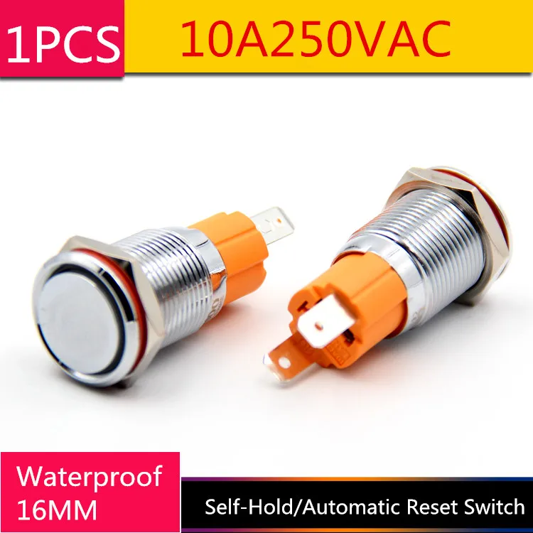 1PCS YT1794 Metal Push Button Switch Self-hold/Automatic Reset Switch Hole Size 16mm UI 10A250VAC Waterproof Free Shipping
1PCS YT1794 Metal Push Button Switch Self-hold/Automatic Reset Switch Hole Size 16mm UI 10A250VAC Waterproof Free Shipping