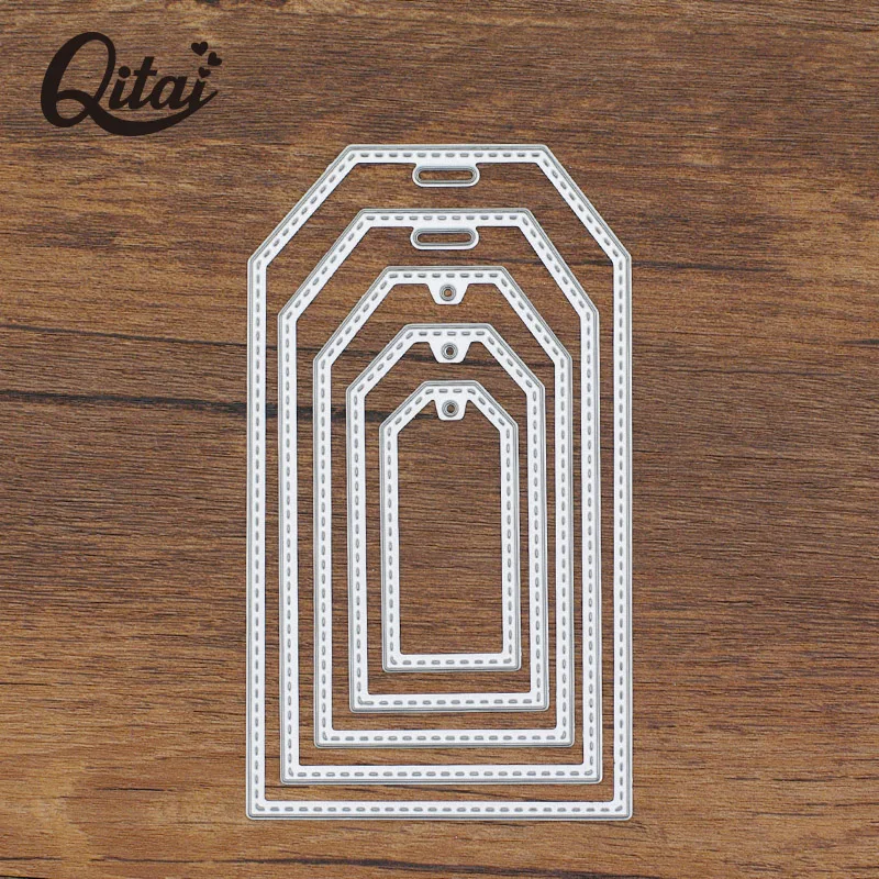 Label Frames QITAI 5pcs Cutting Dies Metal Die Cutters DIY Scrapbooking Crafts Labels with Sewing Thread Embossing Tools MD268
Label Frames QITAI 5pcs Cutting Dies Metal Die Cutters DIY Scrapbooking Crafts Labels with Sewing Thread Embossing Tools MD268