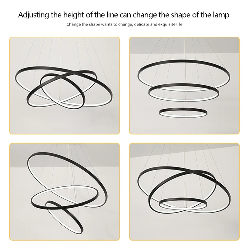 White/Black Rings modern led pendant lights for diningroom bedroom home deco hanging lights suspension luminaire pendant lamp
White/Black Rings modern led pendant lights for diningroom bedroom home deco hanging lights suspension luminaire pendant lamp
