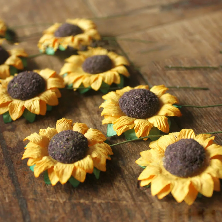 30pcs/lot Artificial Decoration Sunflower Flowers for gift box diy decor paper flowers for scrapbooking cheap Mini Daisy A3939
30pcs/lot Artificial Decoration Sunflower Flowers for gift box diy decor paper flowers for scrapbooking cheap Mini Daisy A3939