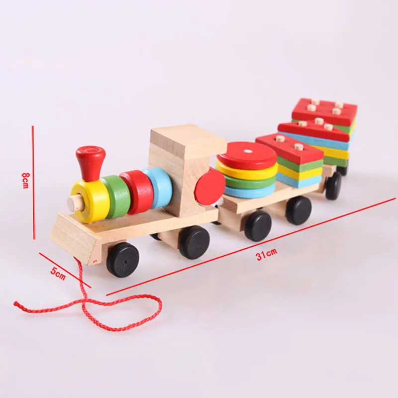 Baby Wooden Toys Trailer Stacking Shape Geometry Train Colorful Congnitive Educational Blocks Gifts For Children NSV775
Baby Wooden Toys Trailer Stacking Shape Geometry Train Colorful Congnitive Educational Blocks Gifts For Children NSV775