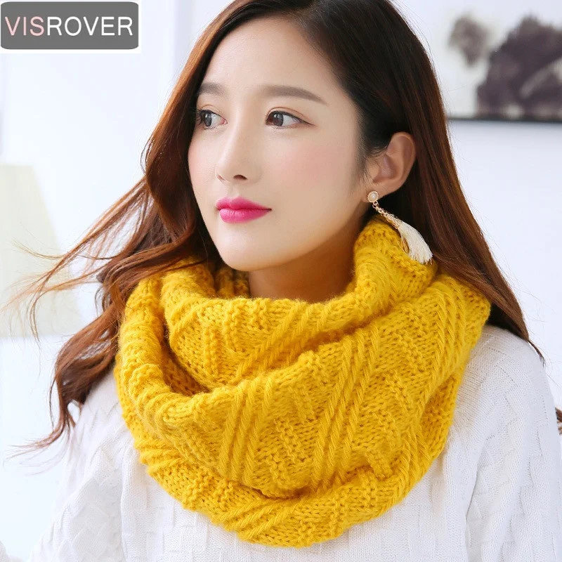 VISROVER 2018 Scarves Women Winter Knitted Lic Scarf Warm Infinity Snood Ladies Ring Loop Scarf Fashion Unisex Circle Neckchief
VISROVER 2018 Scarves Women Winter Knitted Lic Scarf Warm Infinity Snood Ladies Ring Loop Scarf Fashion Unisex Circle Neckchief