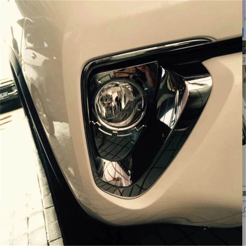 WELKINRY car auto cover styling For Toyota Fortuner SW4 AN160 2015 2016 2017 ABS chrome front head fog lamp light sticker trim
WELKINRY car auto cover styling For Toyota Fortuner SW4 AN160 2015 2016 2017 ABS chrome front head fog lamp light sticker trim