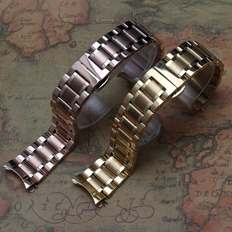 Rosegold Yellow gold Watchbands Curved end for Special Brand Mens Watches Quartz Wristband 14 15 16 17 18 19 20 21 22mm straps
Rosegold Yellow gold Watchbands Curved end for Special Brand Mens Watches Quartz Wristband 14 15 16 17 18 19 20 21 22mm straps