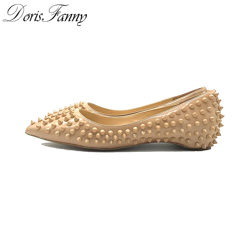 DorisFanny Ladies Casual Pointed Toe Rivets women flats designer shoes nude black summer shoes high quality free shipping
DorisFanny Ladies Casual Pointed Toe Rivets women flats designer shoes nude black summer shoes high quality free shipping