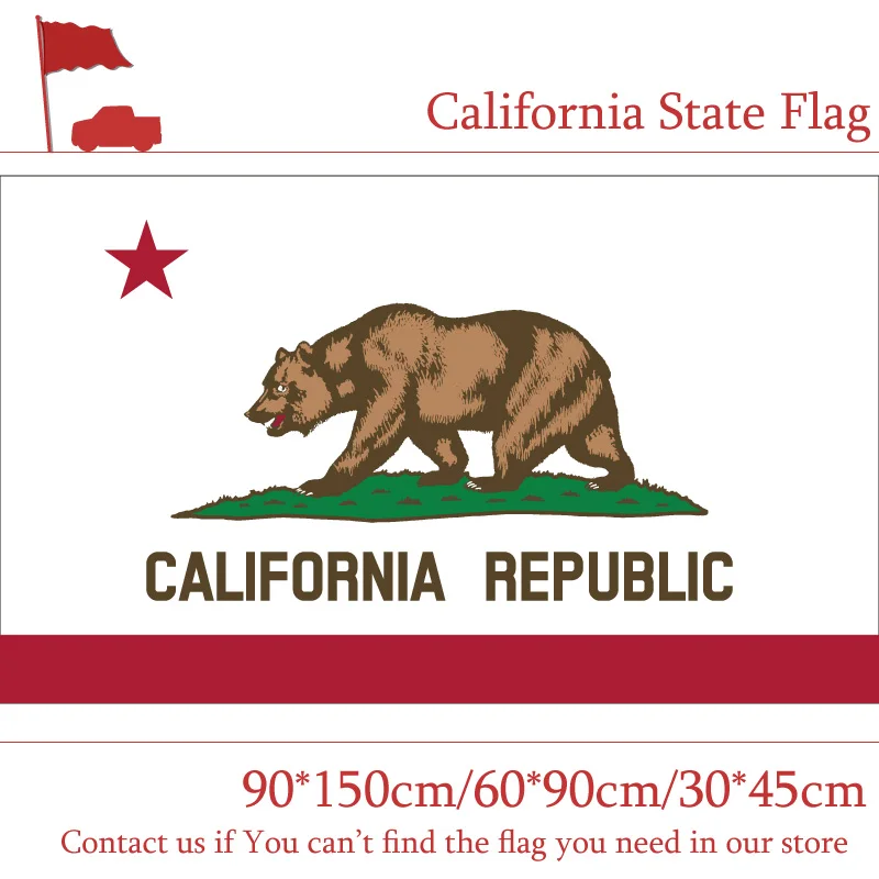 60*90cm 90x150cm California State Flag 3x5 American Flag 30*45cm Car Flag For Home Vote
60*90cm 90x150cm California State Flag 3x5 American Flag 30*45cm Car Flag For Home Vote