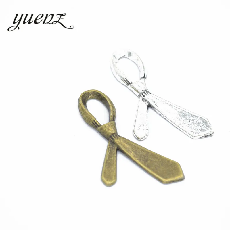 YuenZ 10 pcs Antique Silver color tie Charms Pendants for Bracelet Necklace DIY Jewelry Making Finding Accessories 36*21mm N126
YuenZ 10 pcs Antique Silver color tie Charms Pendants for Bracelet Necklace DIY Jewelry Making Finding Accessories 36*21mm N126