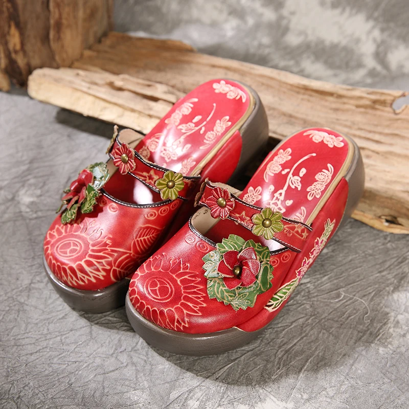 New Leather SandalsRetro thick-soled slippersHigh heel leather slippersLeather shoesFlower slippersHandmade sandals
New Leather SandalsRetro thick-soled slippersHigh heel leather slippersLeather shoesFlower slippersHandmade sandals