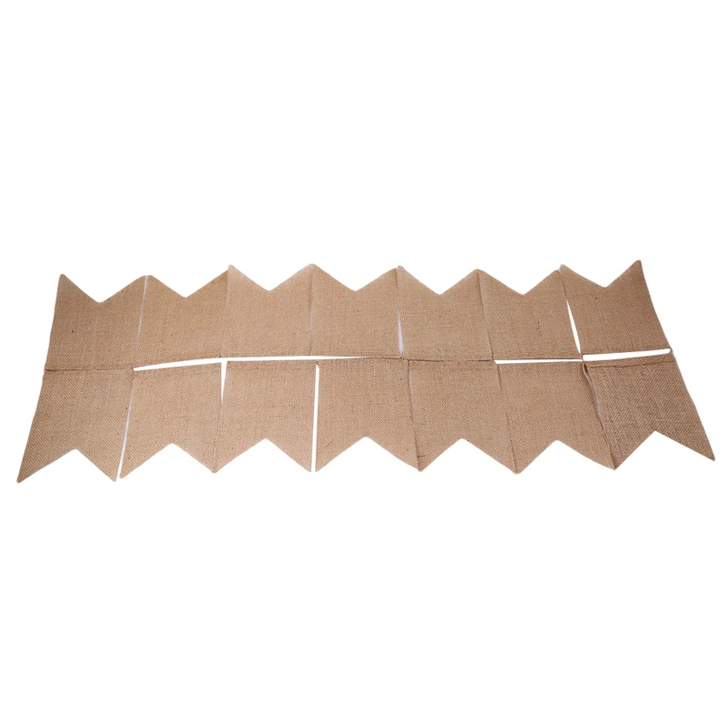 15pcs/set Dovetail Jute Burlap Flags Wedding Pennant Banner Birthday Party Linen Pennant Home Decor event supplies
15pcs/set Dovetail Jute Burlap Flags Wedding Pennant Banner Birthday Party Linen Pennant Home Decor event supplies