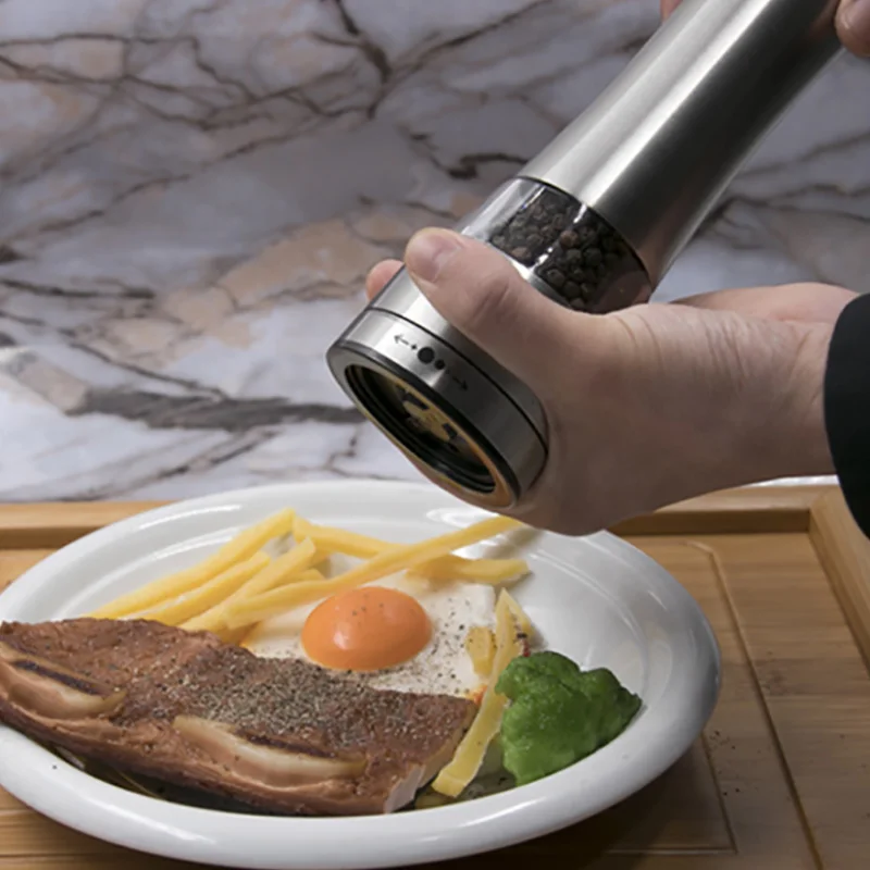 Stainless Steel Pepper Grinder Manual Salt and Pepper Shaker Seasoning Pot Spice Salt Sugar Mill Cooking Kitchen Tools JCFCJ175
Stainless Steel Pepper Grinder Manual Salt and Pepper Shaker Seasoning Pot Spice Salt Sugar Mill Cooking Kitchen Tools JCFCJ175
