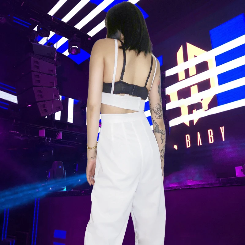 Jazz Hip Hop Costume White Sexy StageClothesForSingers NightclubDj Ds Street Dance Clothing Rave Outfit Women Wear DT873
Jazz Hip Hop Costume White Sexy StageClothesForSingers NightclubDj Ds Street Dance Clothing Rave Outfit Women Wear DT873