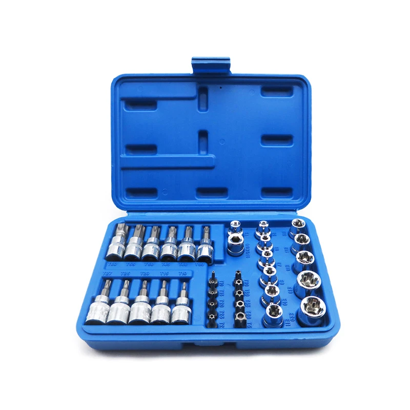 Набор торцевых головок Torx Star 34 шт., Набор торцевых головок E-Torx Star 3/8, Набор торцевых головок с защитой от вскрытия, ручные инструменты, набор инструментов для ремонта автомобиля
Набор торцевых головок Torx Star 34 шт., Набор торцевых головок E-Torx Star 3/8, Набор торцевых головок с защитой от вскрытия, ручные инструменты, набор инструментов для ремонта автомобиля