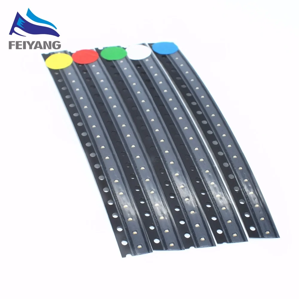 0402 ультраяркие светодиодные лампы R G B W Y 1005 SMD белые красные зеленые синие желтые
