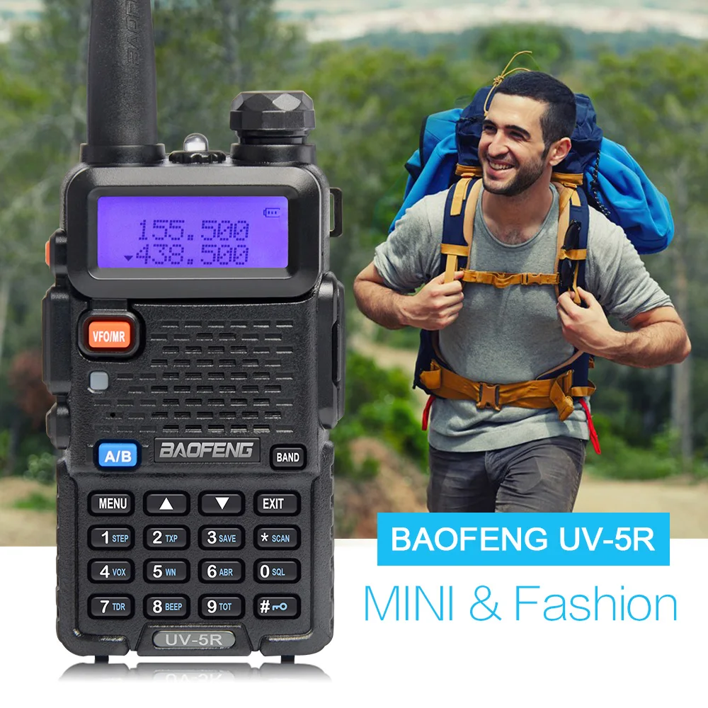 Фото 2 шт. Baofeng UV 5R CB радио vox 10 км Walkie Talkie пара двухстороннее communicator для - купить