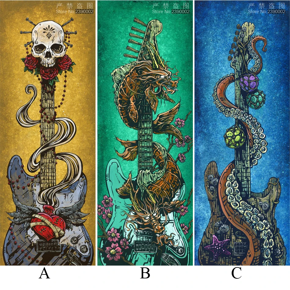 Diy 5D Diamond Painting animal Diamond Mosaic Cross Stitch Kit Flame Skull Guitar Diamonds Embroidery Square Home Decoration
Diy 5D Diamond Painting animal Diamond Mosaic Cross Stitch Kit Flame Skull Guitar Diamonds Embroidery Square Home Decoration