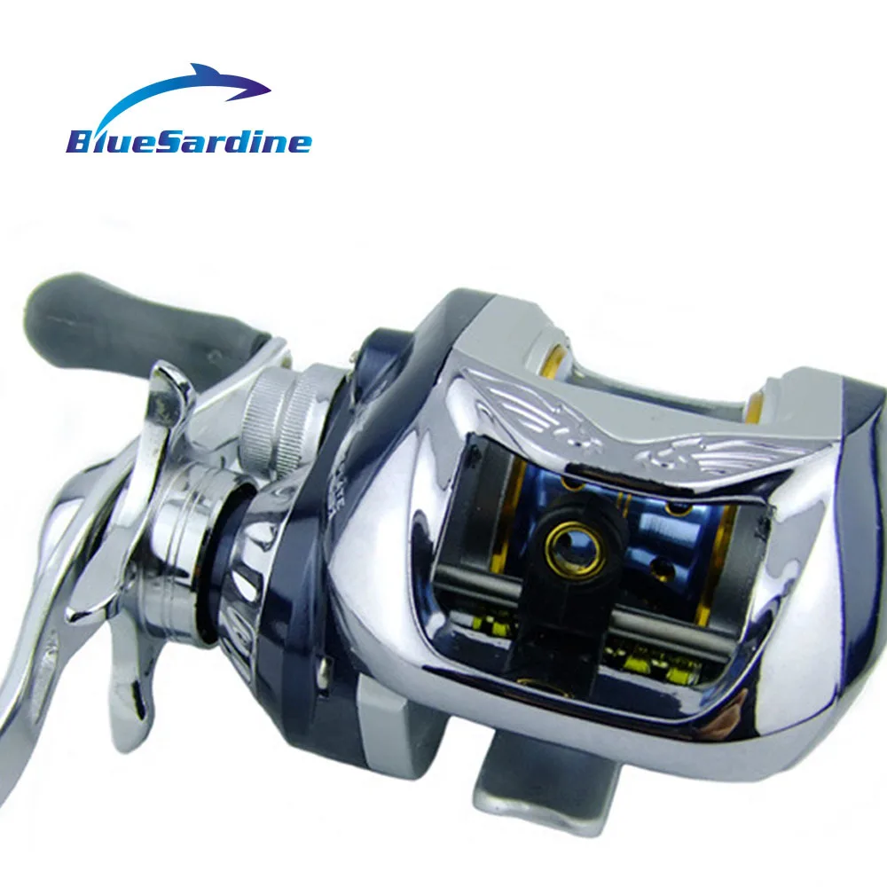 BlueSardine Bait Casting Fishing Reel Metal Baitcasting Reels Lure Fishing carretilha pesca 6.3:1 10+1 Ball Bearings
BlueSardine Bait Casting Fishing Reel Metal Baitcasting Reels Lure Fishing carretilha pesca 6.3:1 10+1 Ball Bearings