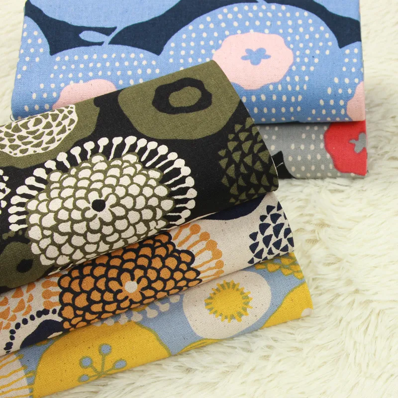 Half yard thicken cotton fabric with Northern Europe big flower fabric for handmade DIY bag cloth 100% cotton B318
Half yard thicken cotton fabric with Northern Europe big flower fabric for handmade DIY bag cloth 100% cotton B318