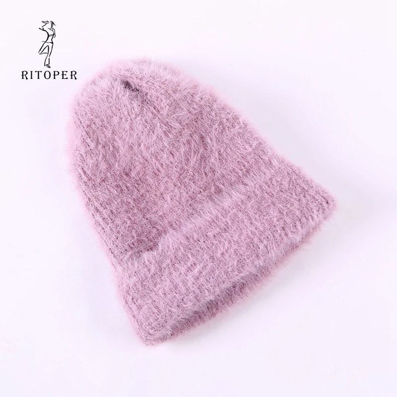 RITOPER Beanies Winter Hat Female For Women Knitted Cotton Thick Cap Imitation Velvet Mane Fur Candy Colors Warm Hot Wholesale 
RITOPER Beanies Winter Hat Female For Women Knitted Cotton Thick Cap Imitation Velvet Mane Fur Candy Colors Warm Hot Wholesale