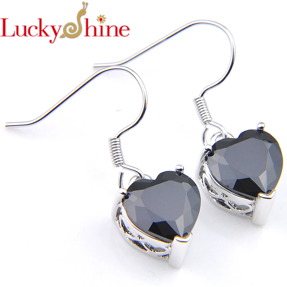 LuckyShine Women Heart-shaped Black Onyx Crystal Zirconia Silver Holiday Dangle Earrings Russia USA Australia Earrings Free Sh
LuckyShine Women Heart-shaped Black Onyx Crystal Zirconia Silver Holiday Dangle Earrings Russia USA Australia Earrings Free Sh