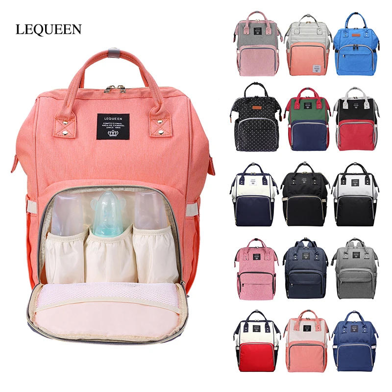 LEQUEEN Fashion Mummy Maternity Nappy Bag Large Capacity Baby Bag Travel Backpack Desinger Nursing Bag for Baby Care
LEQUEEN Fashion Mummy Maternity Nappy Bag Large Capacity Baby Bag Travel Backpack Desinger Nursing Bag for Baby Care