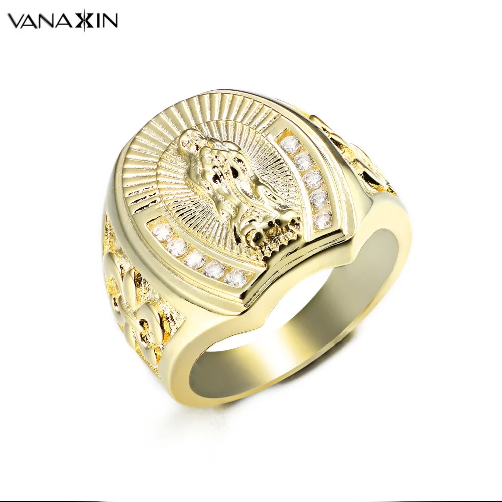VANAXIN Bling Bling AAA Cubic Cubic Zirconia Jesus Piece High-Cuality Fashion Charm Punk Style Men's Ring Accessories Jewelry
VANAXIN Bling Bling AAA Cubic Cubic Zirconia Jesus Piece High-Cuality Fashion Charm Punk Style Men's Ring Accessories Jewelry