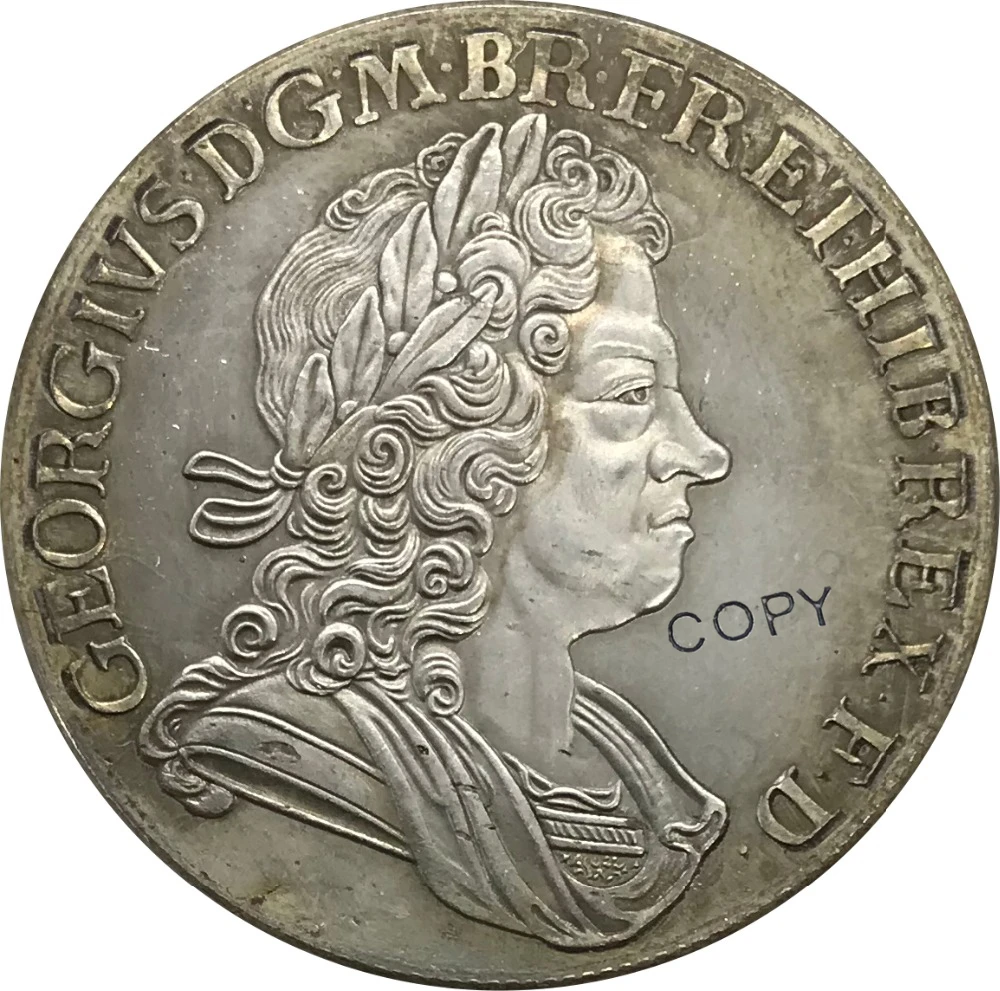 1718 United Kingdom 1 One Crown George I Cupronickel Plated Silver Collectibles Copy Coin
1718 United Kingdom 1 One Crown George I Cupronickel Plated Silver Collectibles Copy Coin