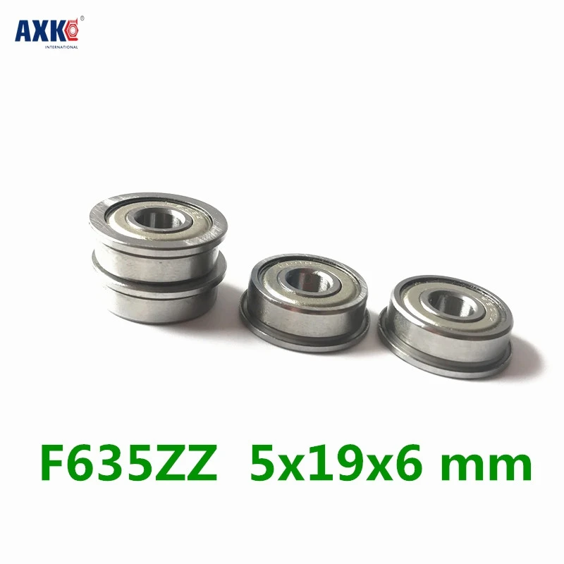 Axk F635zz Flange Bearing 5x19x6 Mm Abec-1 ( 10 Pcs ) F635 Z Zz Flanged Ball Bearings
Axk F635zz Flange Bearing 5x19x6 Mm Abec-1 ( 10 Pcs ) F635 Z Zz Flanged Ball Bearings