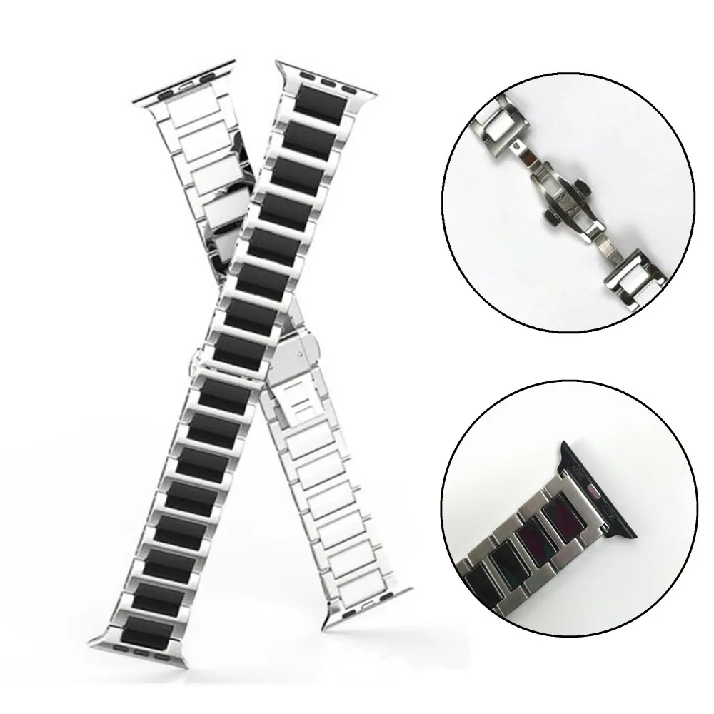 Ceramic Metal Watch Strap for Apple Watch Band Series 5 4 3 2 High Quality Fashion Bracelet Belt for iWatch 42mm 38mm 44mm 40mm
Ceramic Metal Watch Strap for Apple Watch Band Series 5 4 3 2 High Quality Fashion Bracelet Belt for iWatch 42mm 38mm 44mm 40mm