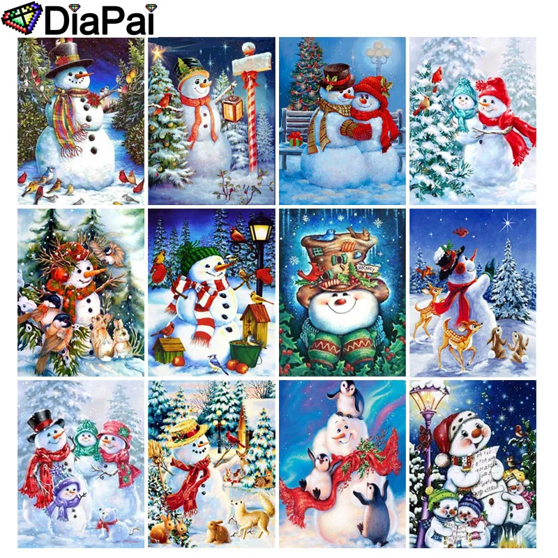 DIAPAI 100% Full Square/Round Drill 5D DIY Diamond Painting "Cartoon snowman" 3D Embroidery Cross Stitch Home Decor
DIAPAI 100% Full Square/Round Drill 5D DIY Diamond Painting "Cartoon snowman" 3D Embroidery Cross Stitch Home Decor