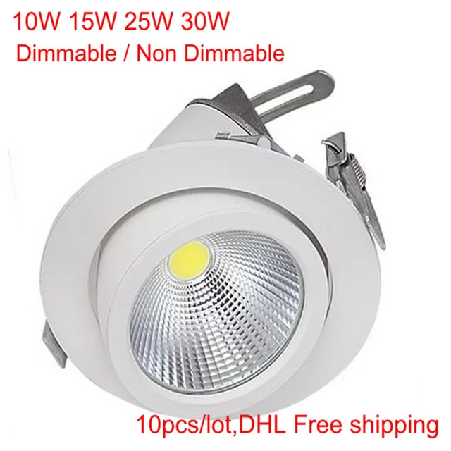 Dimmable LED Trunk Downlight COB Ceiling 10W 15W 25W 30W 360 Degree Rotation recessed cob led Spot light DHL Free shipping
Dimmable LED Trunk Downlight COB Ceiling 10W 15W 25W 30W 360 Degree Rotation recessed cob led Spot light DHL Free shipping