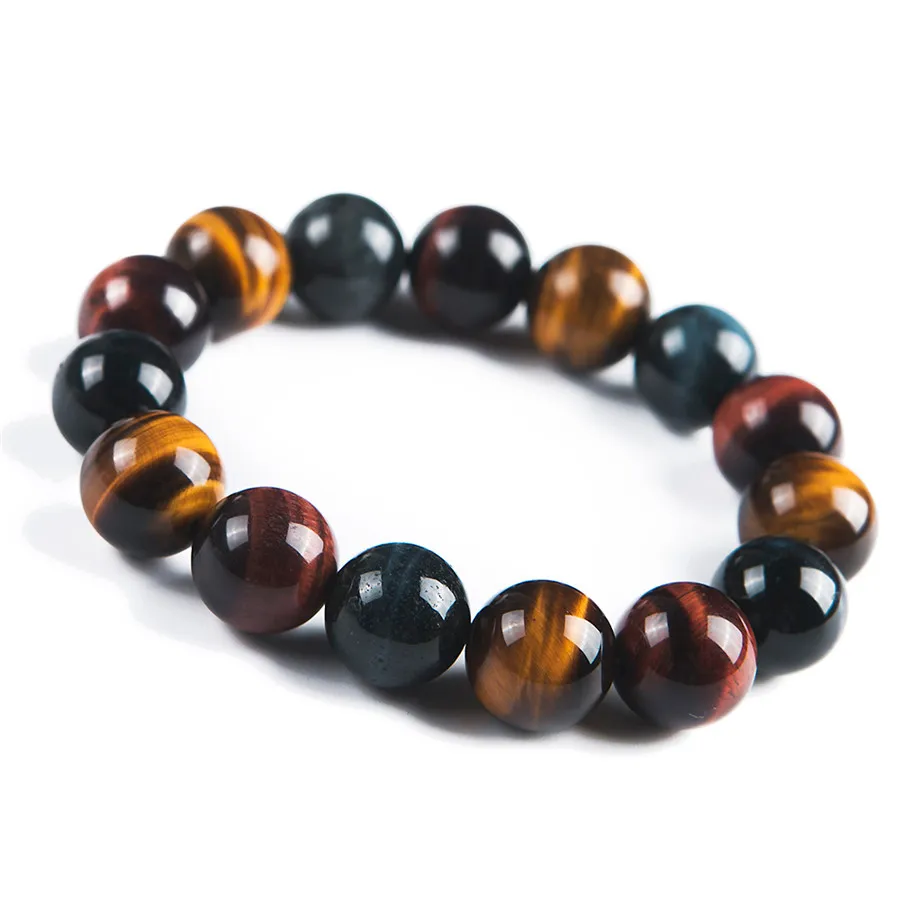 2018 Newly Natural Colorful Tiger's Eye Gems Stone Round Beads Healing Bracelet 14mm Fashion Stone Bracelet For Men Women
2018 Newly Natural Colorful Tiger's Eye Gems Stone Round Beads Healing Bracelet 14mm Fashion Stone Bracelet For Men Women