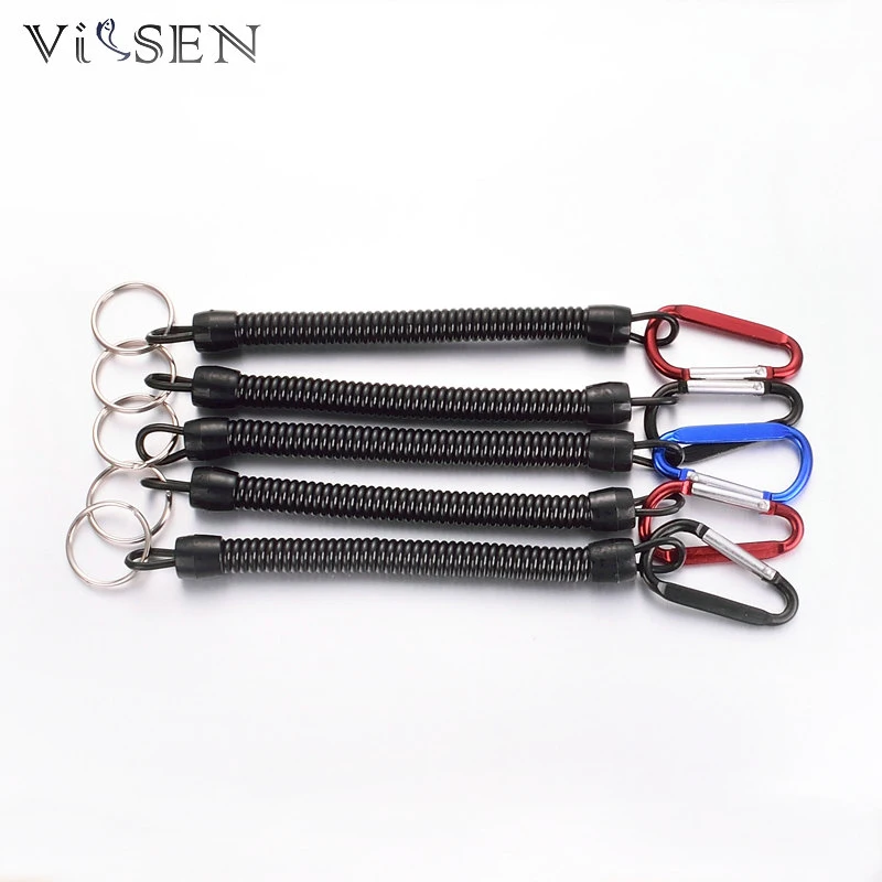 Vissen 2pcs Elastic Fishing Lanyard Boating Fishing Retention Rope Coiled String with Camping Carabiner Secure Lock Fishing Tool
Vissen 2pcs Elastic Fishing Lanyard Boating Fishing Retention Rope Coiled String with Camping Carabiner Secure Lock Fishing Tool